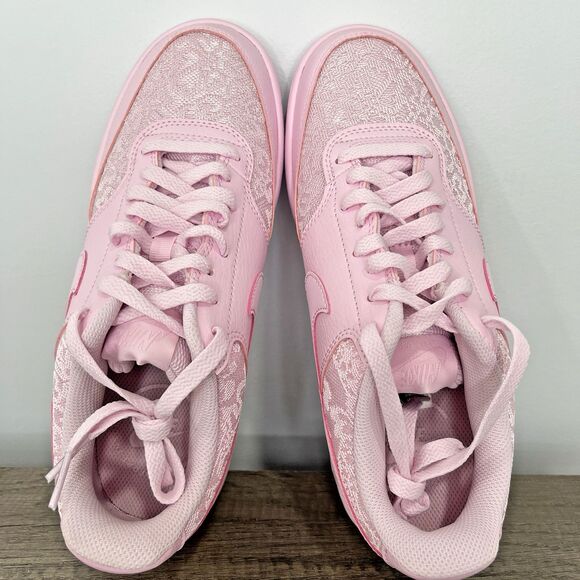 Nike Court Vision Low Pink Lace Foam HJ5846-600 Viral Women’s US Sz 9 - Picture 4 of 8